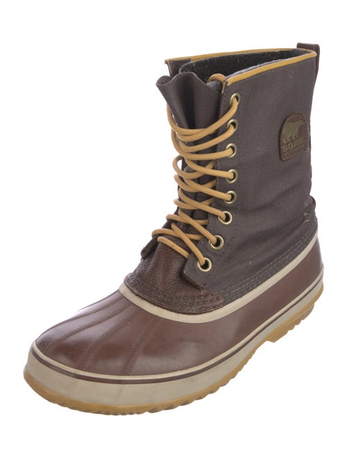 Sorel Canvas Striped Lace-Up Boots