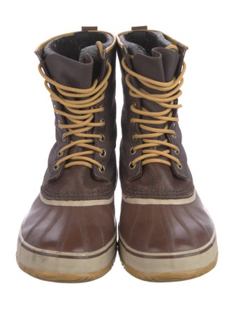 Sorel Canvas Striped Lace-Up Boots