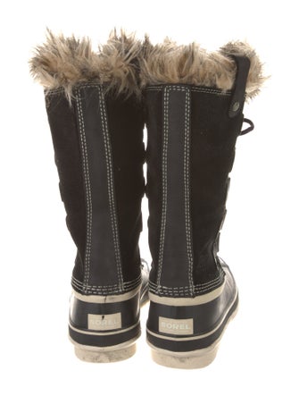 Sorel Suede Faux Fur Trim Lace-Up Boots
