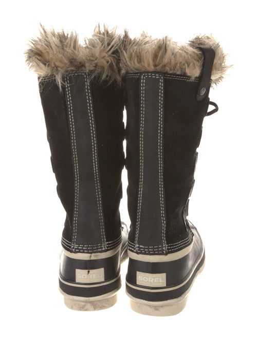 Sorel Suede Faux Fur Trim Lace-Up Boots