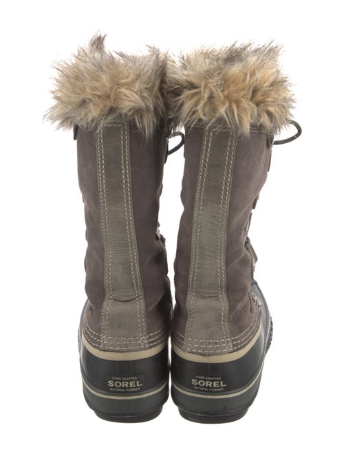 Sorel Suede Faux Fur Trim Lace-Up Boots
