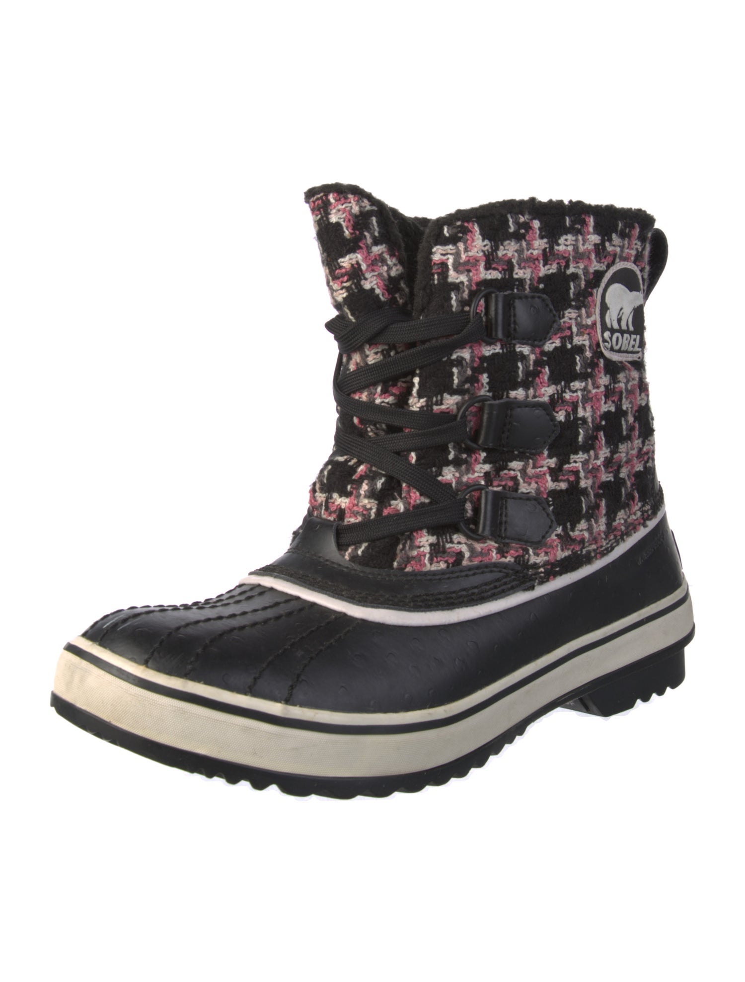 Sorel Tweed Tweed Pattern Lace-Up Boots