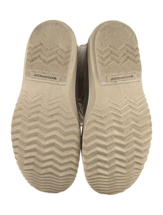 Sorel Suede Fur Trim Lace-Up Boots