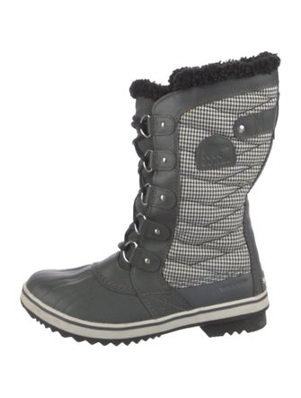 Sorel Rubber Houndstooth Print Rain Boots