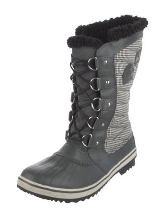 Sorel Rubber Houndstooth Print Rain Boots