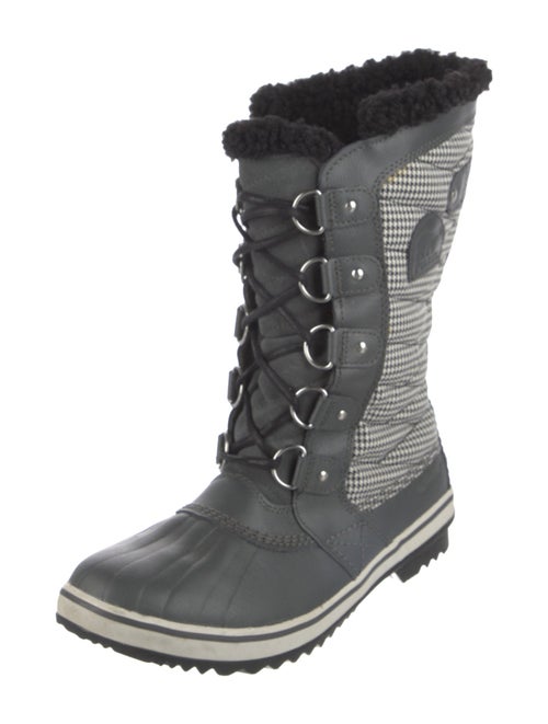 Sorel Rubber Houndstooth Print Rain Boots