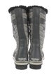 Sorel Rubber Houndstooth Print Rain Boots