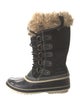 Sorel Suede Animal Print Lace-Up Boots