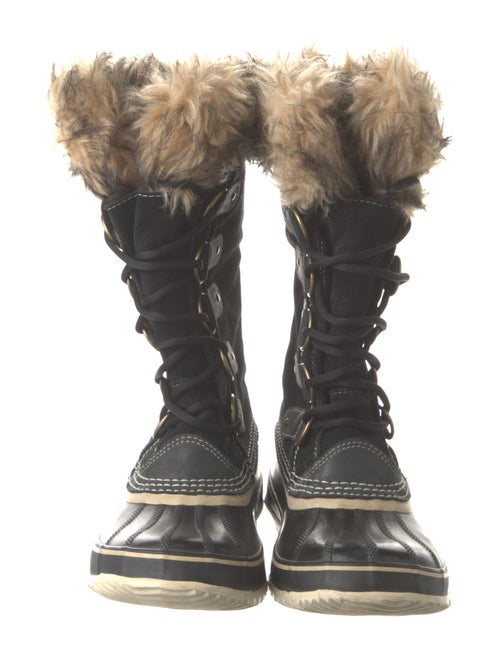 Sorel Suede Animal Print Lace-Up Boots