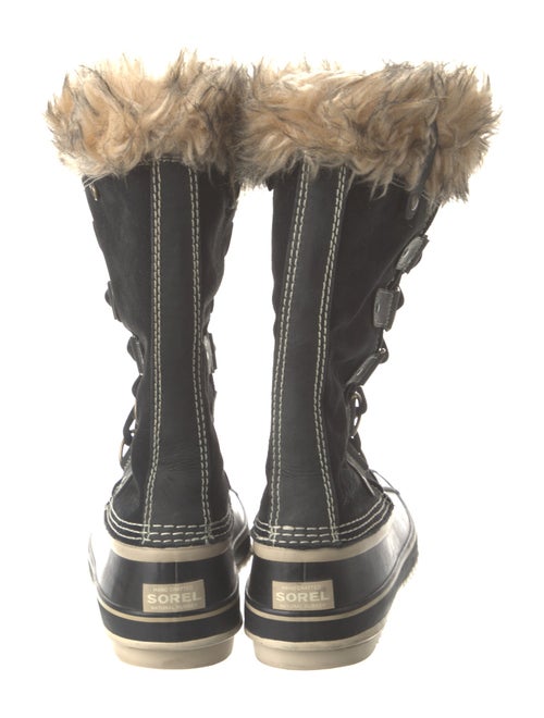 Sorel Suede Animal Print Lace-Up Boots