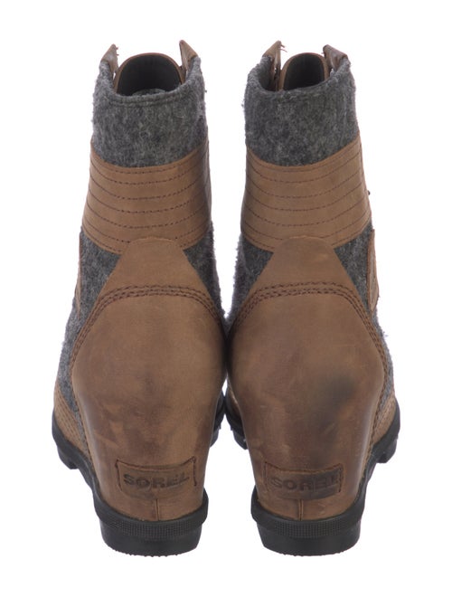 Sorel Leather Printed Combat Boots