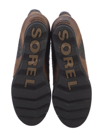 Sorel Leather Printed Combat Boots