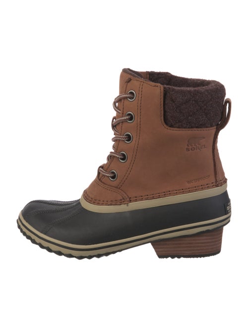Sorel Leather Printed Lace-Up Boots