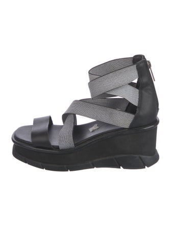 Sorel Leather Printed Slingback Sandals