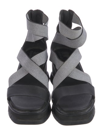 Sorel Leather Printed Slingback Sandals