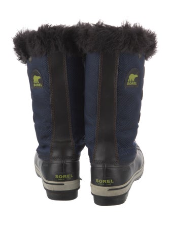 Sorel Fur Trim Lace-Up Boots