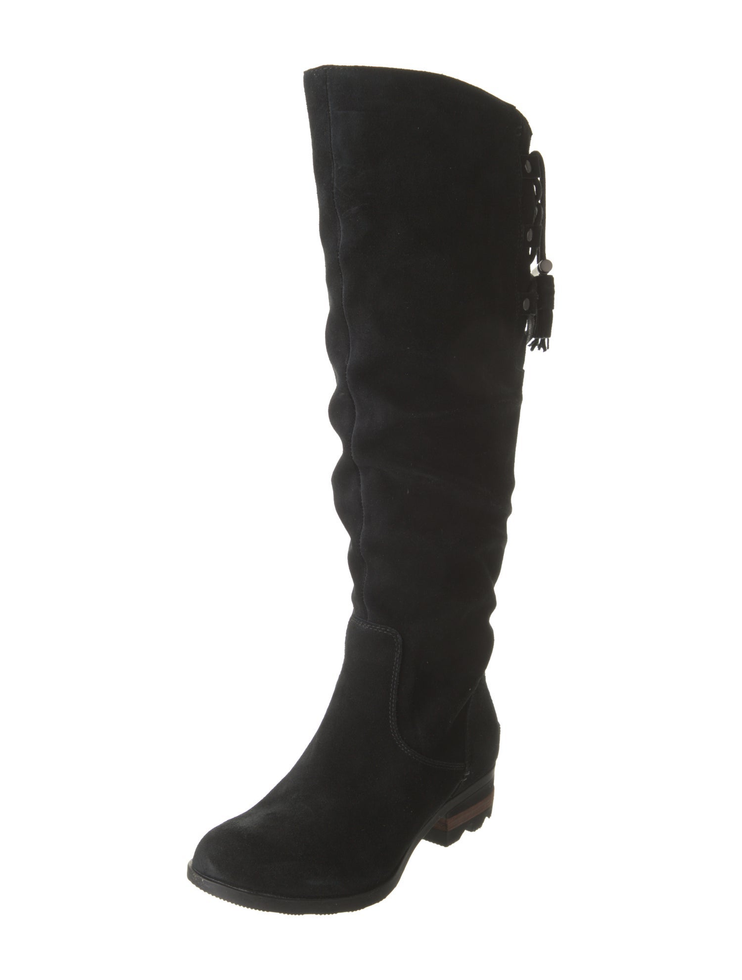 Sorel Suede Tassel Accents Lace-Up Boots