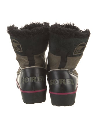 Sorel Suede Printed Combat Boots