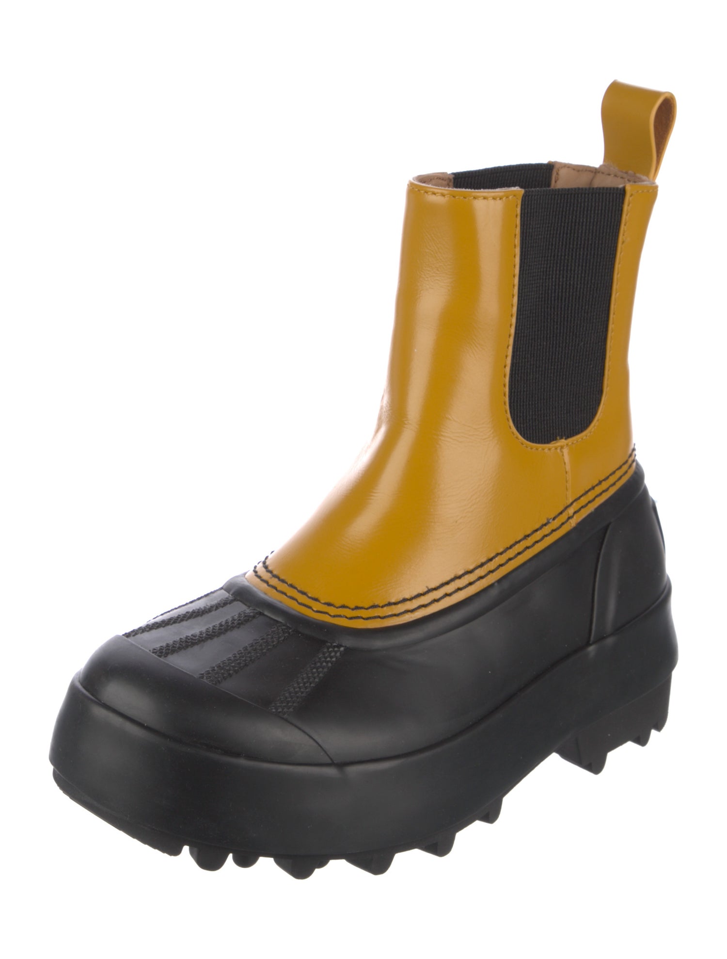 Proenza Schouler x Sorel Rubber Colorblock Pattern Rain Boots