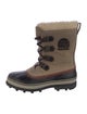 Sorel Suede Faux Fur Trim Hiking Boots