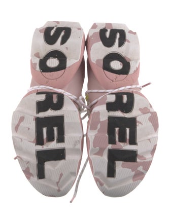 Sorel Mesh Leather Trim Embellishment Athletic Sneakers