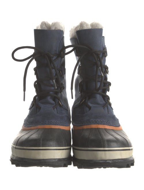 Sorel Suede Faux Fur Trim Snow Boots