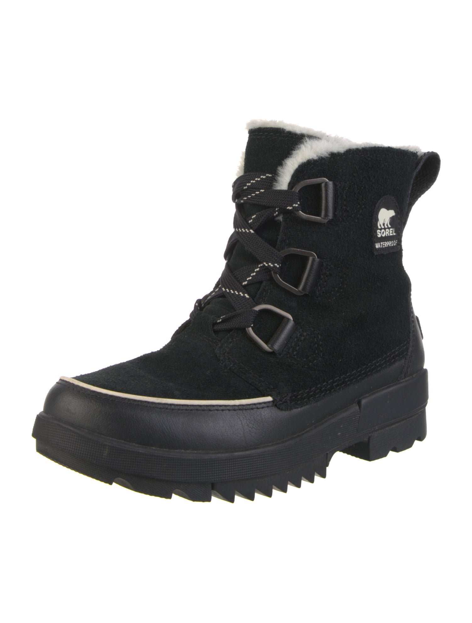 Sorel Suede Graphic Print Combat Boots