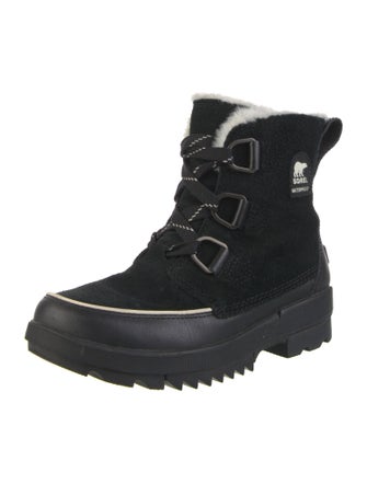 Sorel Suede Graphic Print Combat Boots