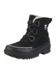 Sorel Suede Graphic Print Combat Boots