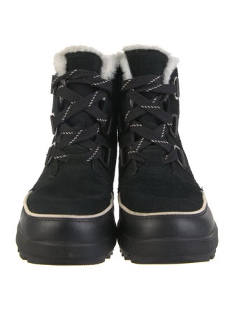 Sorel Suede Graphic Print Combat Boots