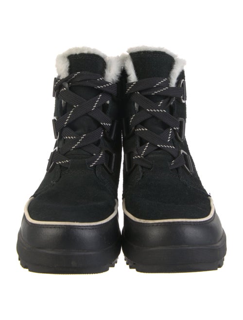 Sorel Suede Graphic Print Combat Boots