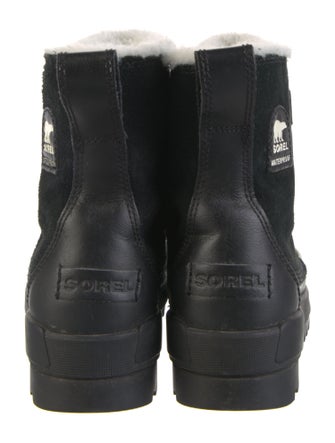 Sorel Suede Graphic Print Combat Boots