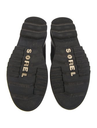 Sorel Suede Graphic Print Combat Boots