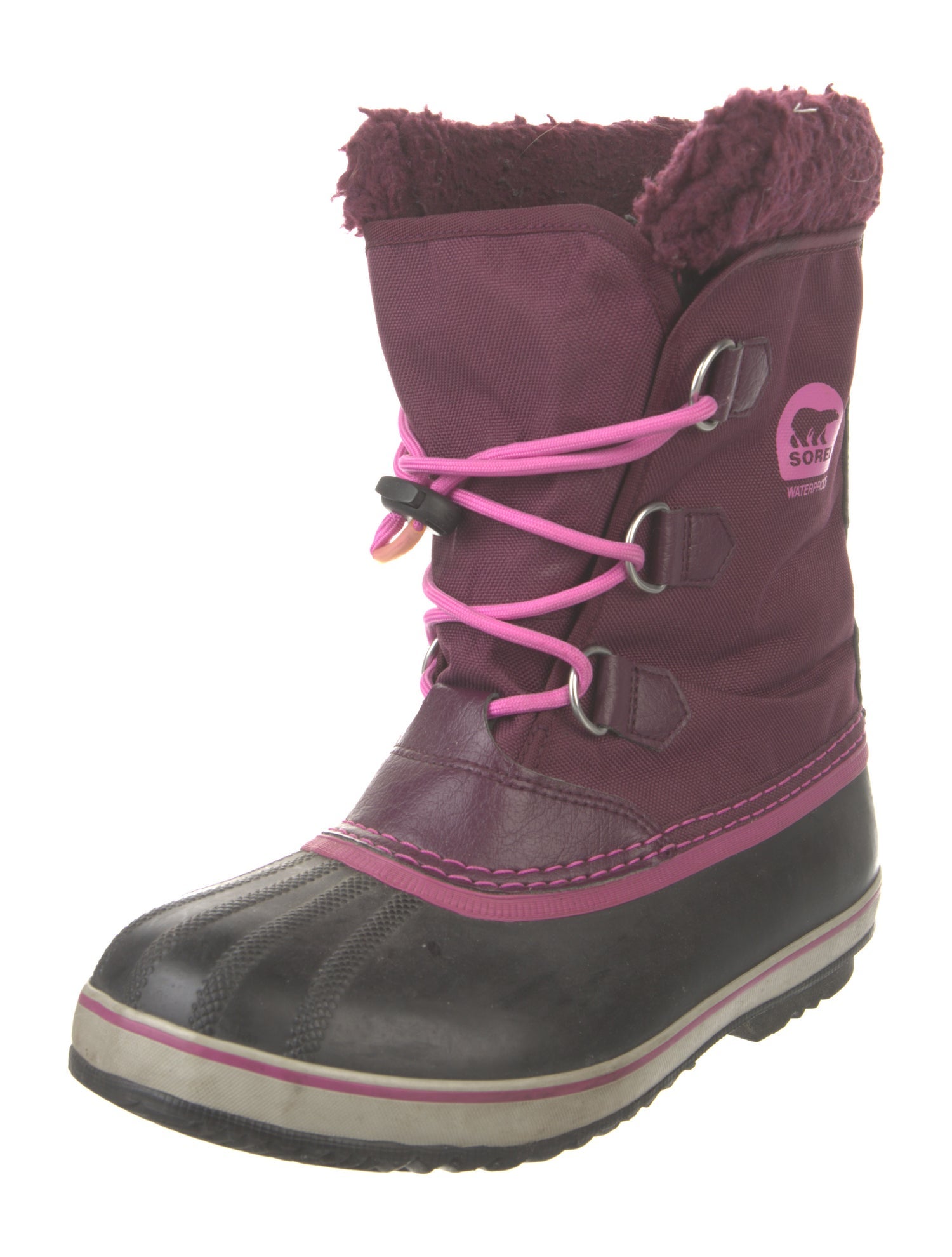 Sorel Colorblock Pattern Lace-Up Boots