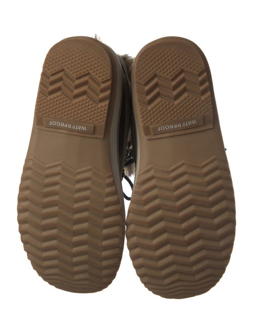 Sorel Suede Faux Fur Trim Lace-Up Boots