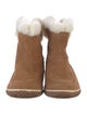 Sorel Suede Faux Fur Trim Boots