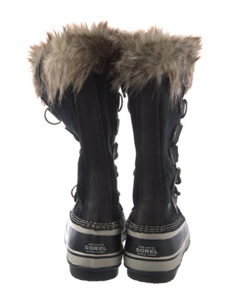 Sorel Suede Faux Fur Trim Lace-Up Boots