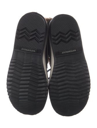 Sorel Suede Faux Fur Trim Lace-Up Boots