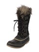 Sorel Suede Faux Fur Trim Lace-Up Boots