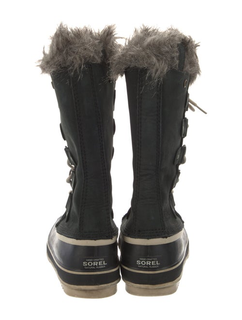 Sorel Suede Faux Fur Trim Lace-Up Boots