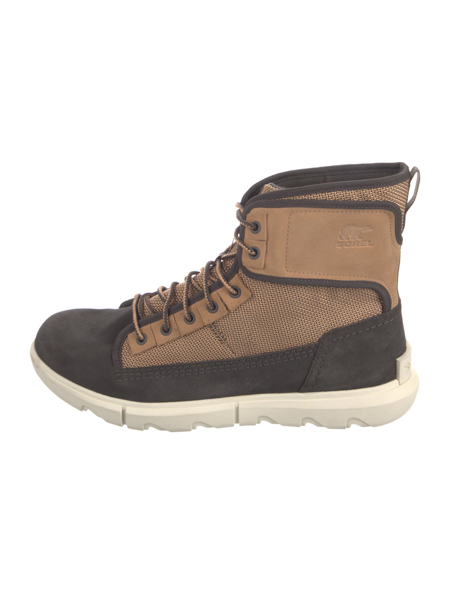 Sorel Nylon Colorblock Pattern Lace-Up Boots