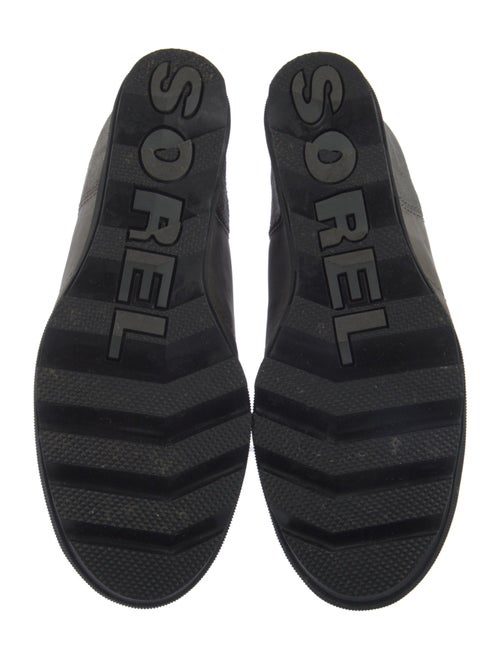 Sorel Leather Fur Trim Lace-Up Boots