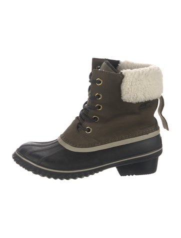 Sorel Boots Leather Colorblock Pattern Lace-Up US 10.5 |