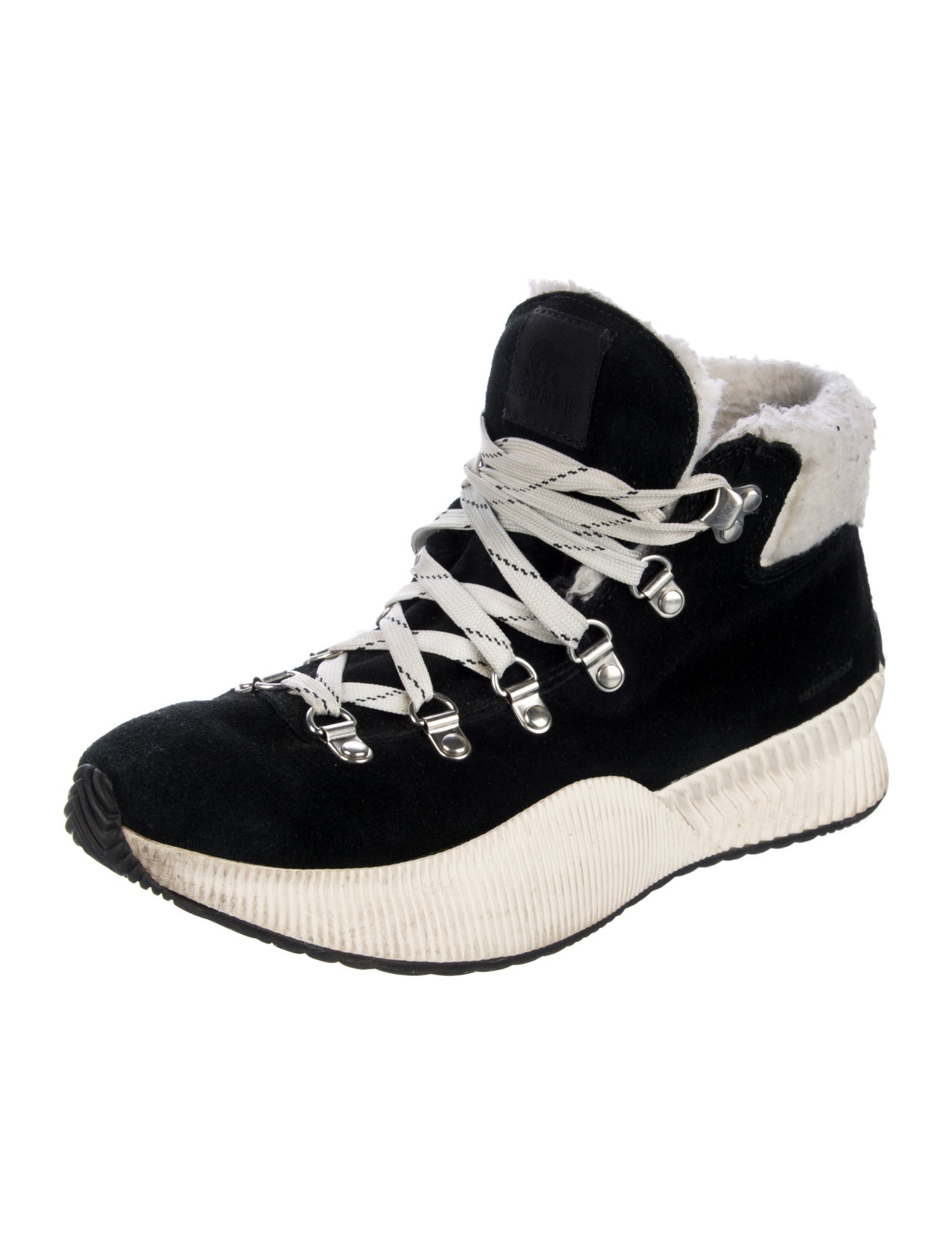 Sorel Suede Colorblock Pattern Chunky Sneakers