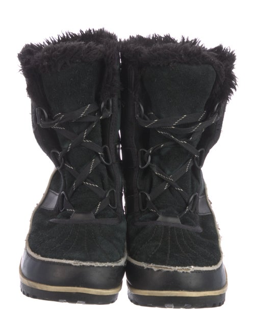 Sorel Suede Graphic Print Combat Boots