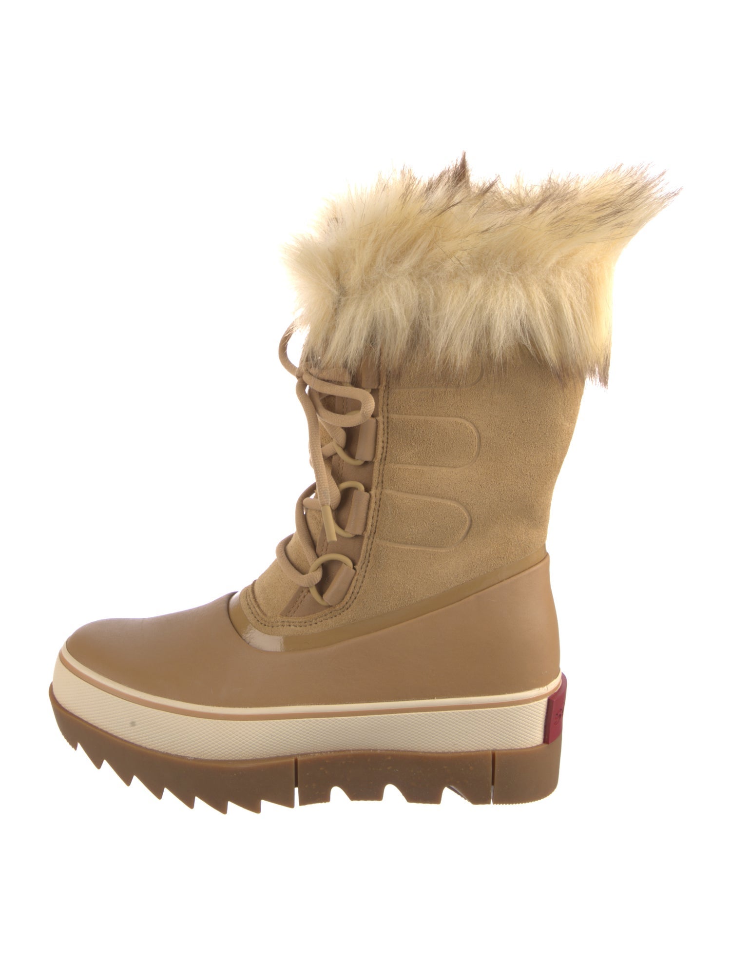 Sorel Suede Fur Trim Lace-Up Boots w/ Tags