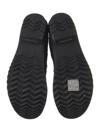 Sorel Leather Fur Trim Lace-Up Boots