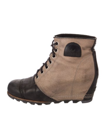 Sorel Boots Canvas Colorblock Pattern Lace-Up US 9.5 |