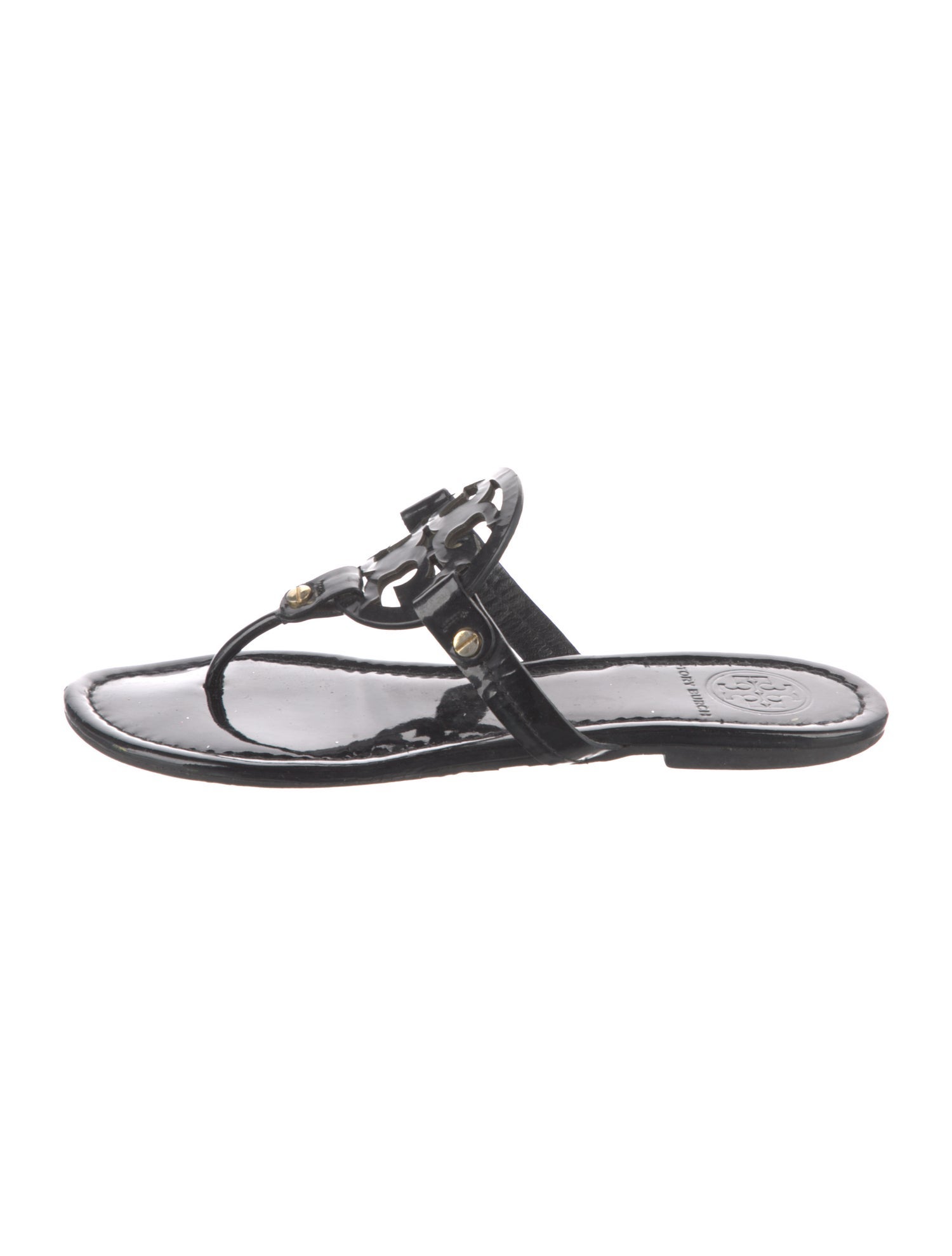 Sorel Patent Leather Flip Flops