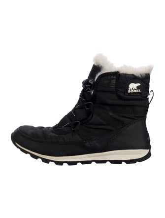 Sorel Nylon Faux Fur Trim Lace-Up Boots